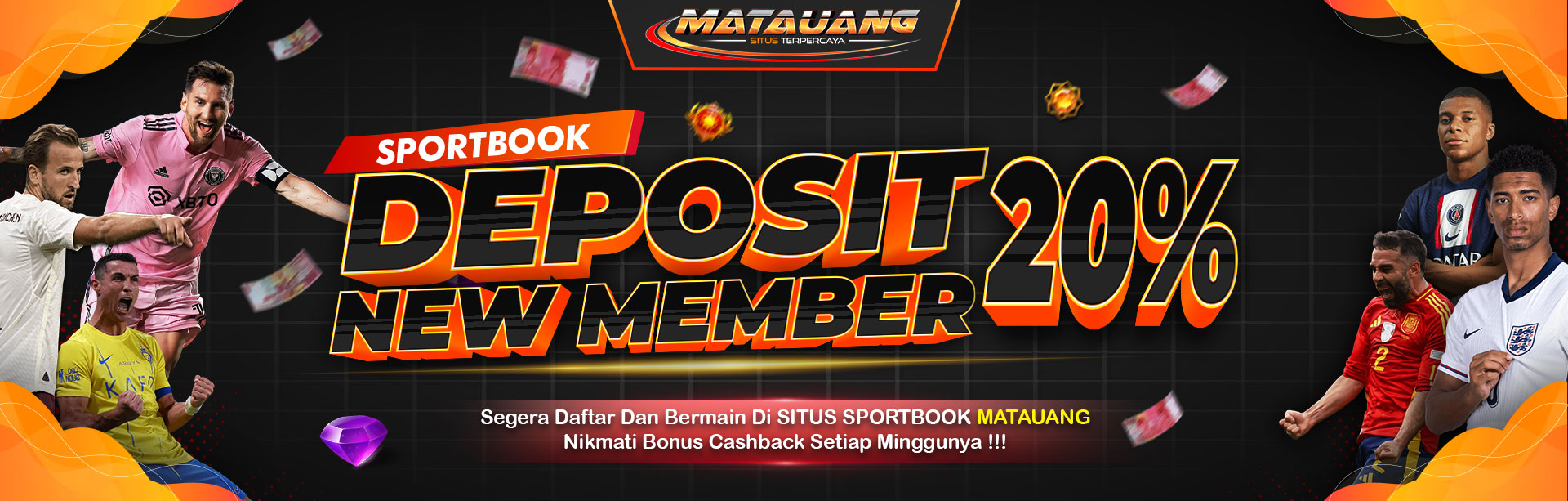 Bonus New Member SportBook 20%