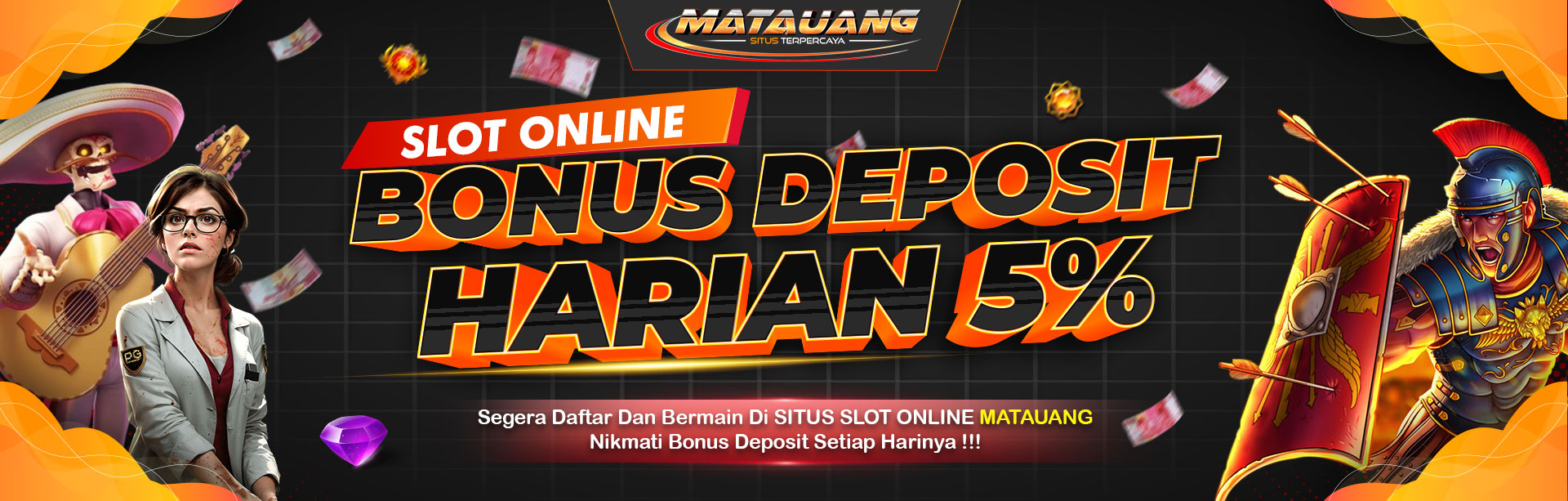 BONUS DEPOSIT HARIAN SLOT ONLINE 5%