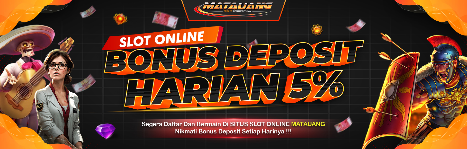 BONUS DEPOSIT HARIAN SLOT ONLINE 5%