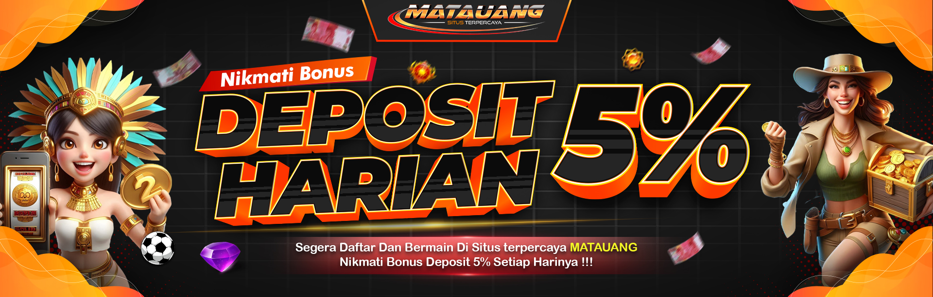 BONUS DEPOSIT HARIAN 5%