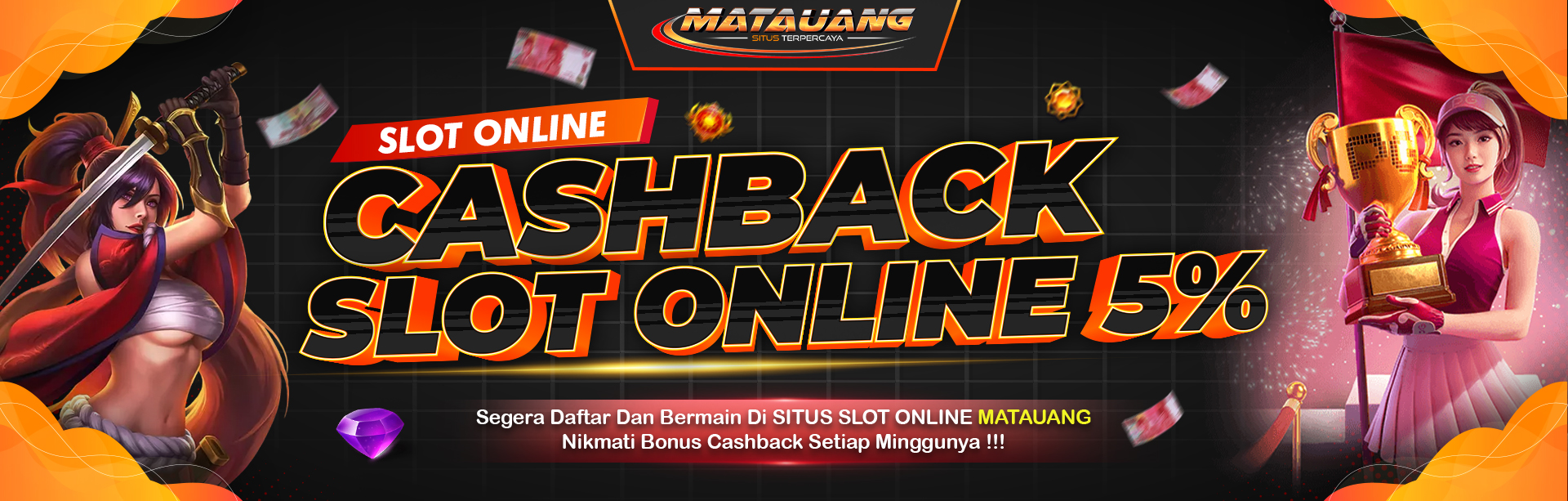 BONUS CASHBACK SLOT ONLINE 5%