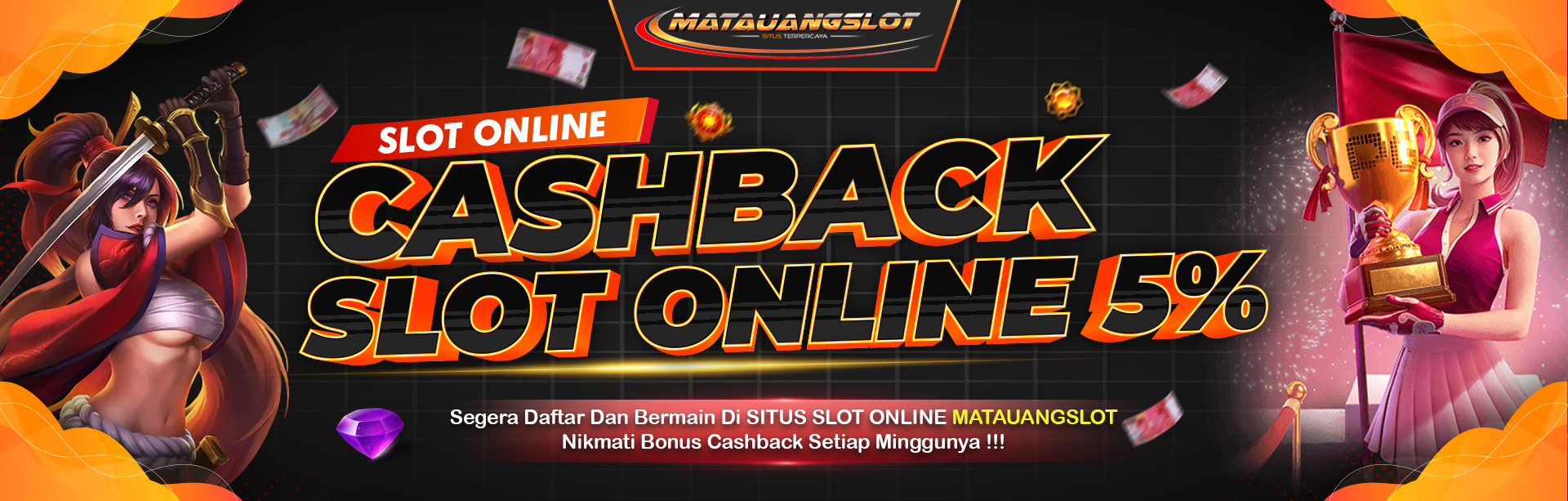 BONUS CASHBACK SLOT ONLINE 5%