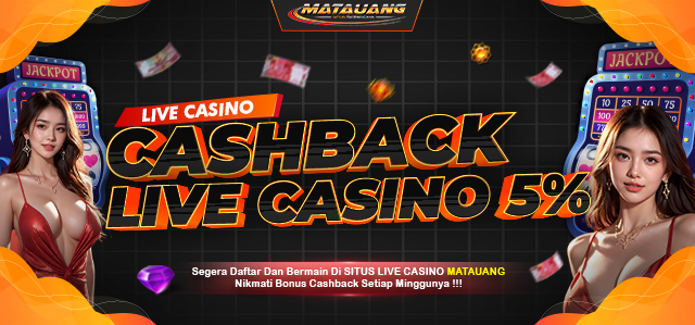 BONUS CASHBACK LIVE CASINO 5%	