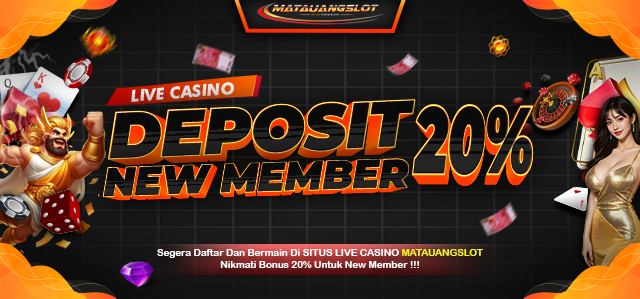 Bonus New Member Live Casino 20%