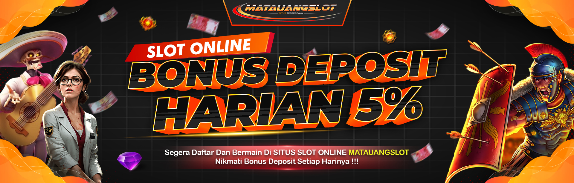 BONUS DEPOSIT HARIAN SLOT ONLINE 5%